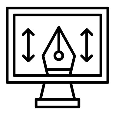 bilgisayar simgesi vektör illüstrasyonu