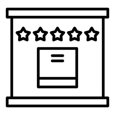 Tiyatro ikonu vektör illüstrasyonu