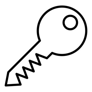 Anahtar. Web simgesi basit illüstrasyon