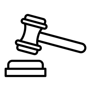 Açık artırma simge vektör çizim