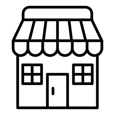 dükkan simgesi vektör illüstrasyonu