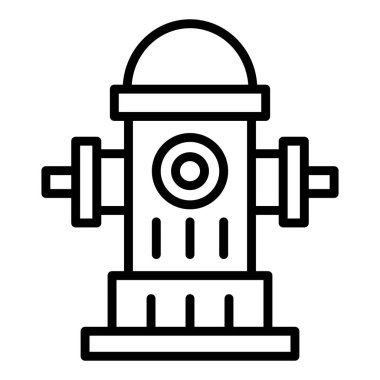 fire hydrant icon. outline illustration of gas tank vector line design elements for web
