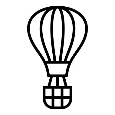 sıcak hava balonu vektör simgesi