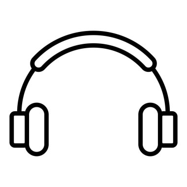 Kulaklık. Web simgesi basit tasarım