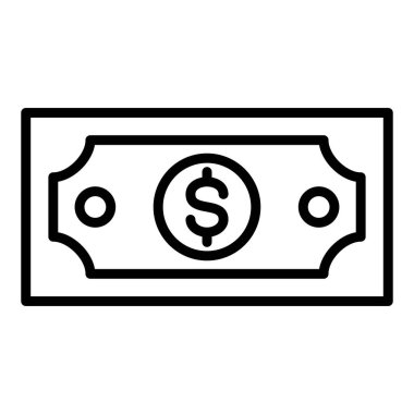 Para için. Web simgesi basit illüstrasyon