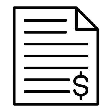 Belge. Web simgesi basit illüstrasyon