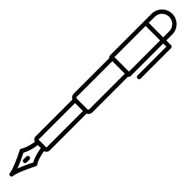 kalem simgesi. Web için basit kalem vektör simgeleri çizimi