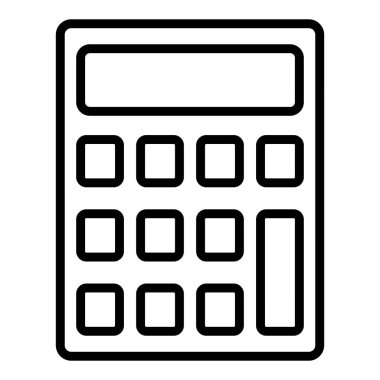 Hesap makinesi simgesi. Web için basit muhasebe vektör simgeleri çizimi