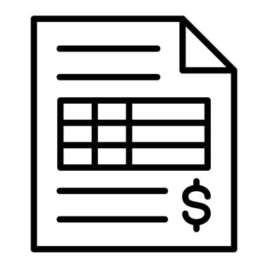 belge dosya simgesi, vektör illüstrasyonu