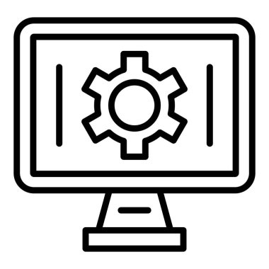 bilgisayar simgesi vektör illüstrasyonu