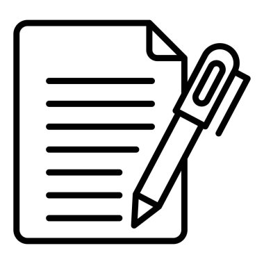 Belge. Web simgesi basit illüstrasyon