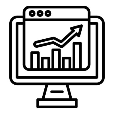 analitik simge vektör illüstrasyonu