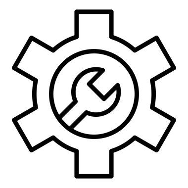 Ayarlar. Web simgesi basit tasarım