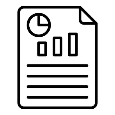 Rapor ver. Web simgesi basit illüstrasyon