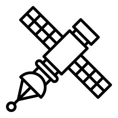 satellite icon. outline illustration of radar vector icons.