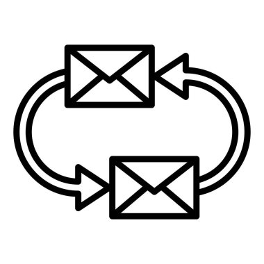 E- posta simgesi vektör illüstrasyonu