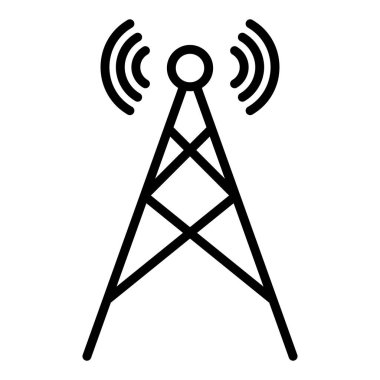 Anten. Web simgesi basit illüstrasyon