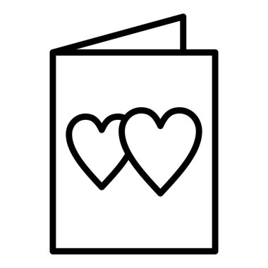 Kalp ikonu vektör illüstrasyonu