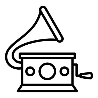 Konuşmacı. Web simgesi basit illüstrasyon