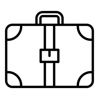 evrak çantası simgesi, vektör illüstrasyonu