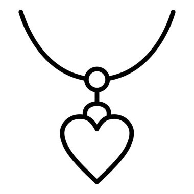 kolye simgesi vektör illüstrasyonu