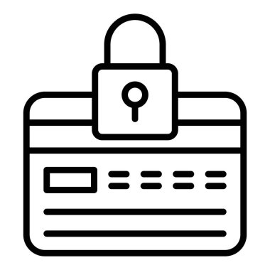 ikon vektör illüstrasyonunu kilitle