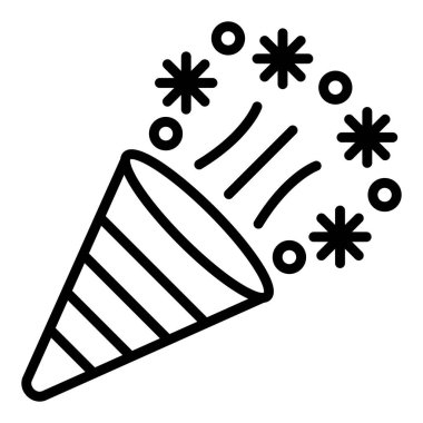 Doğum günü. Web simgesi basit illüstrasyon