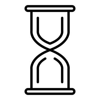 kum saati ikonu vektör illüstrasyonu