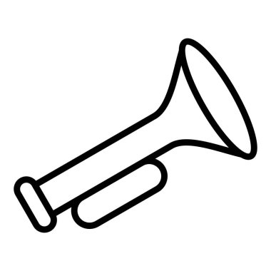 trompet simge vektör çizim