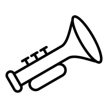 trompet simge vektör çizim