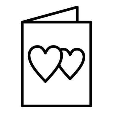 Kalp ikonu vektör illüstrasyonu
