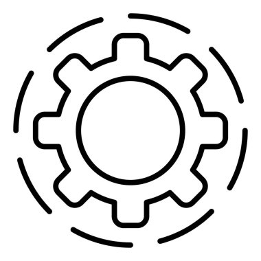 Teçhizat Web simgesi basit illüstrasyon