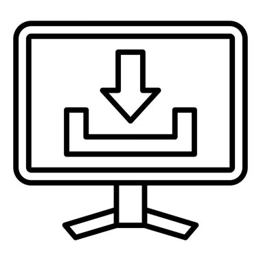 bilgisayar simgesi vektör illüstrasyonu