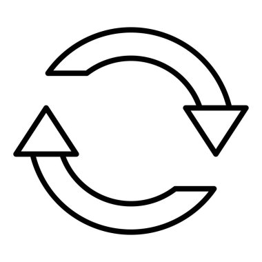 Yenile. Web simgesi basit illüstrasyon