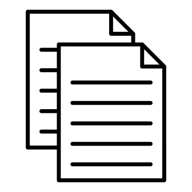 Belge. Web simgesi basit illüstrasyon