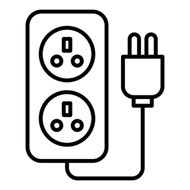 Tak vektör ince çizgi simgesi