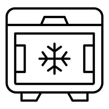 Bir arabanın çizgi simgesinin vektör çizimi