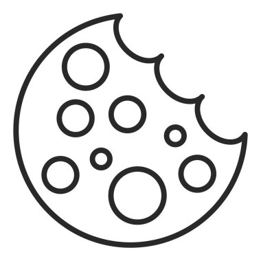 Ay. Web simgesi basit illüstrasyon