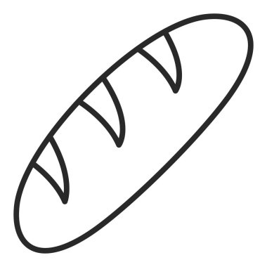 ekmek ikonu vektör illüstrasyonu