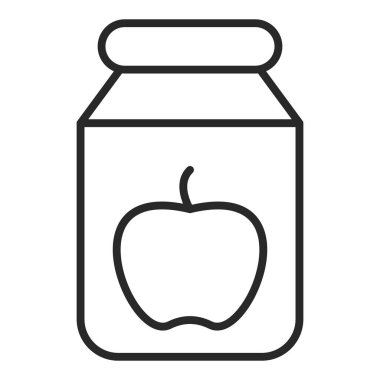 Kavanoz simgesi, vektör çizimi