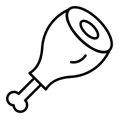 Tavuk. Web simgesi basit illüstrasyon