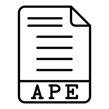 dosya biçimi simgesi, vektör illüstrasyonu