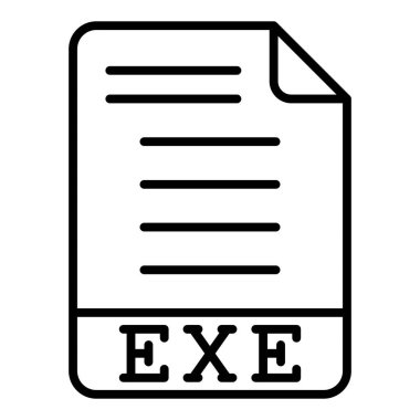 dosya biçimi simgesi, vektör illüstrasyonu