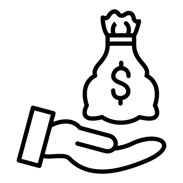 para çantası ikon vektör illüstrasyonu