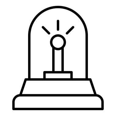 vector illustration of single robot icon