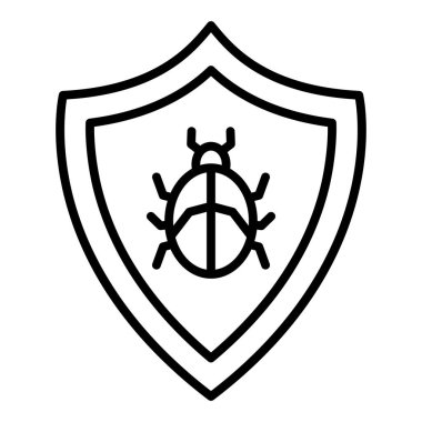 Beyaz arkaplanda koruma simgesi olan kalkan