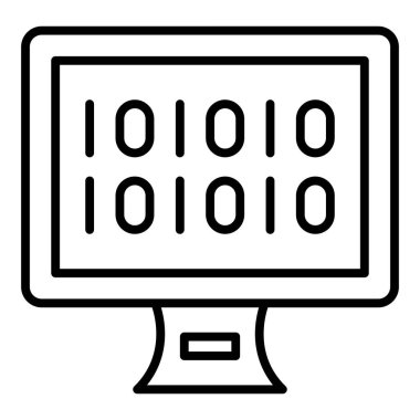 Bilgisayar. Web simgesi basit illüstrasyon