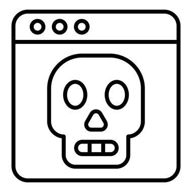 skull icon vector isolated on white background for your web and mobile app design, blood logo concept