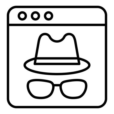 vector illustration of a man wearing a hat and a mask