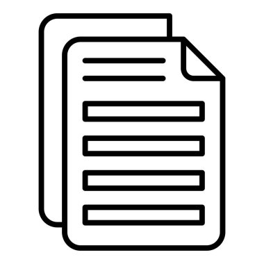 Belge. Web simgesi basit illüstrasyon